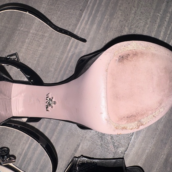 Prada Glossy Black Women's Sandals - Picture 5 of 6